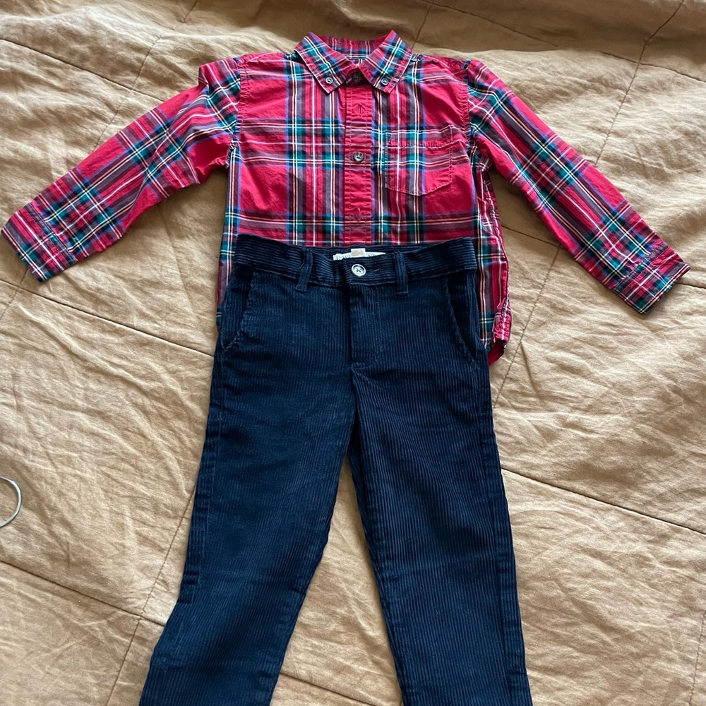 Hope and Henry Boys Size 4 Christmas Outfit